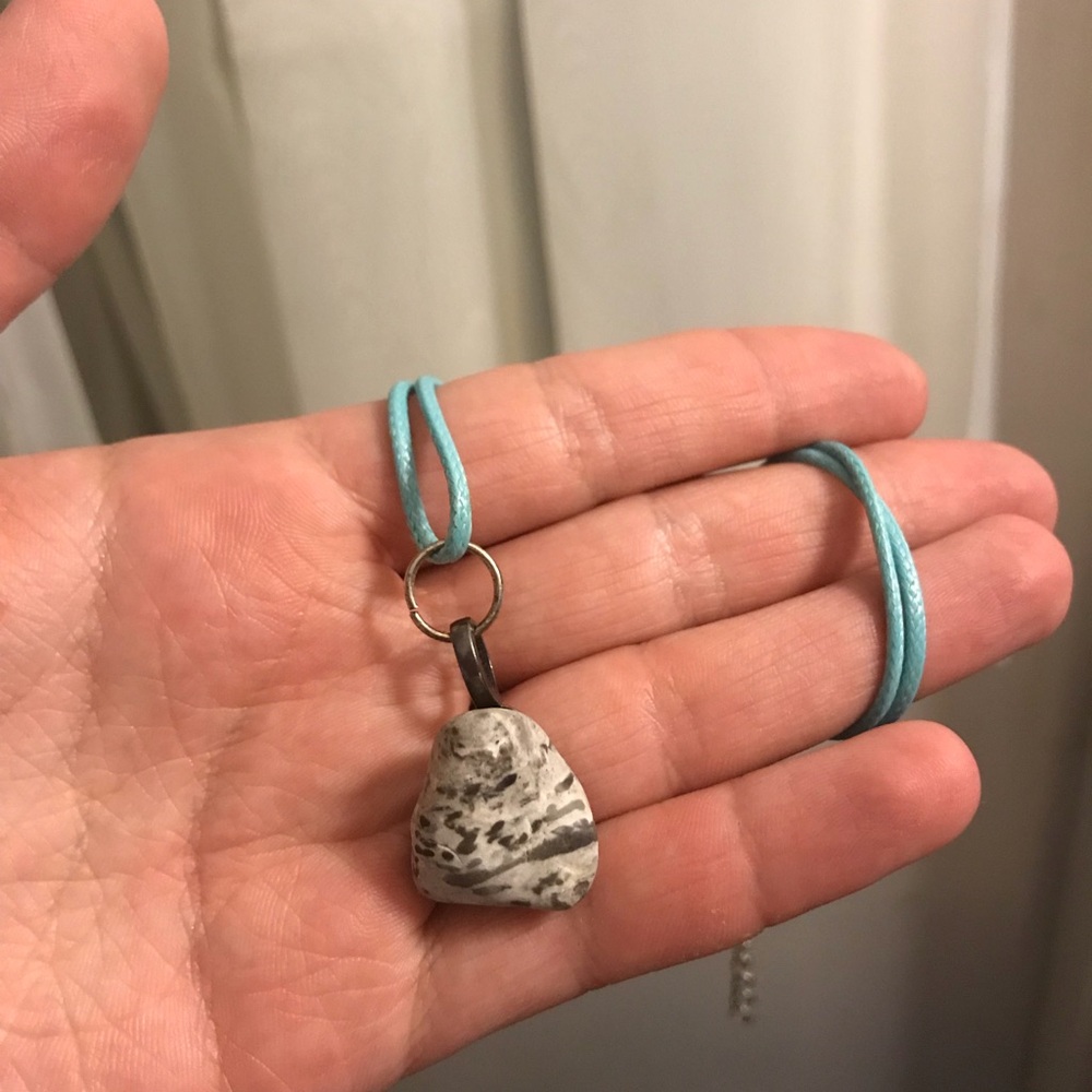 Real Lake Erie rock necklace
